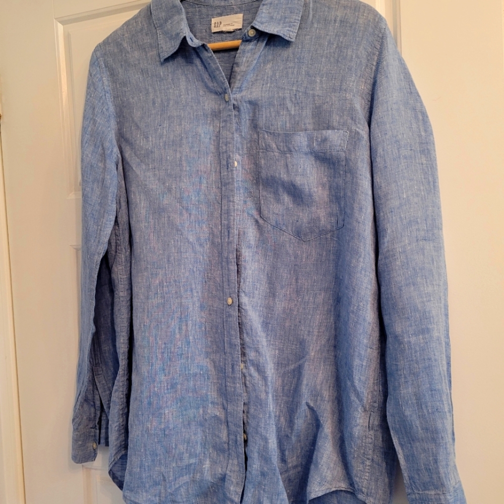 Gap linen oversized shirt